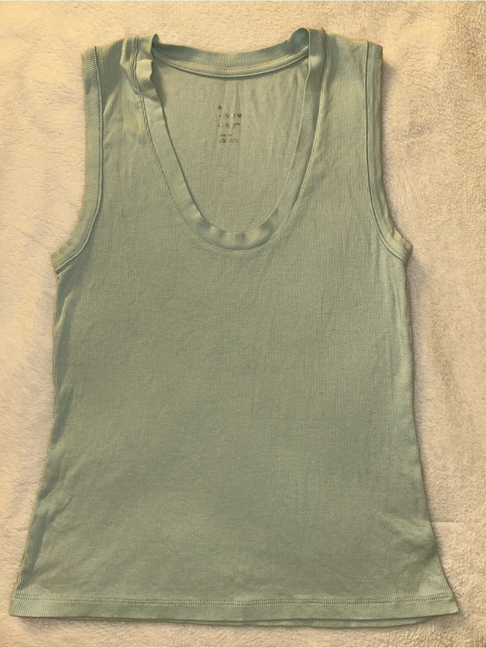 a New Day Women's Ribbed Scoop Neck Tank Top - Light Mint